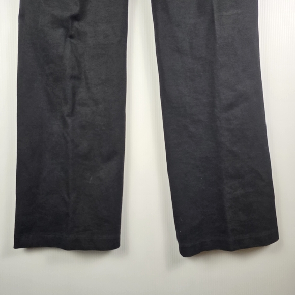 Eddie Bauer Women's Black Ponte Knit Stretchy Straight Leg Pants Size 12 Office - Picture 5 of 9